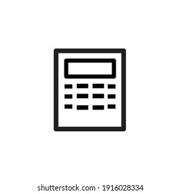 Vector illustration of calculator isolated on white background