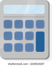 Vector illustration, of a calculator. Perform mathematical calculations.