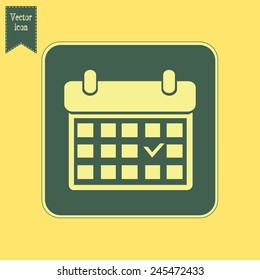 Vector illustration of calendar 