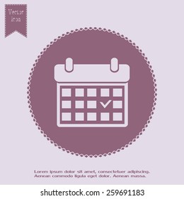 Vector Illustration Calendar Stock Vector (Royalty Free) 259691183 ...