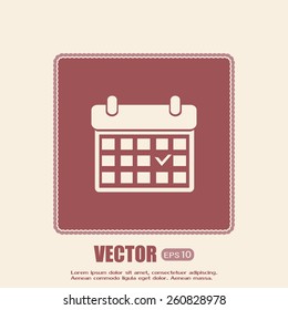 Vector illustration of calendar 