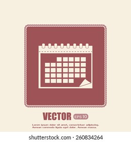 Vector illustration of calendar 