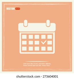 Vector illustration of calendar 