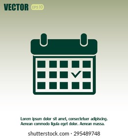Vector illustration of calendar 
