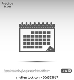 Vector illustration of calendar 