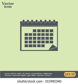 Vector illustration of calendar 