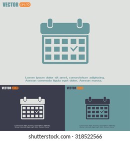 Vector illustration of calendar 