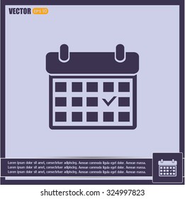 Vector illustration of calendar 