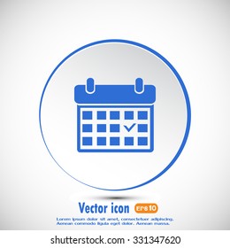 Vector illustration of calendar 