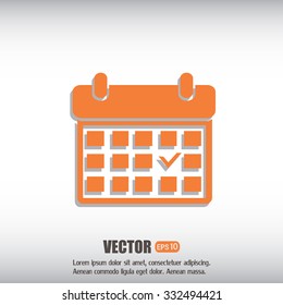 Vector illustration of calendar 