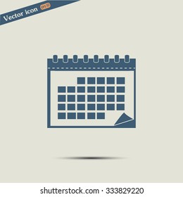 Vector illustration of calendar 