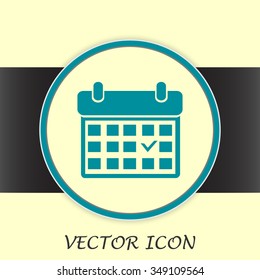 Vector illustration of calendar 