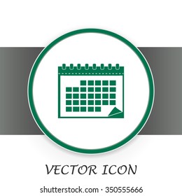 Vector illustration of calendar 