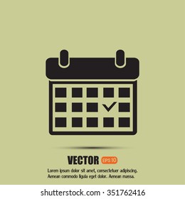 Vector illustration of calendar 