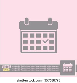 Vector illustration of calendar 