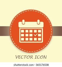 Vector illustration of calendar 