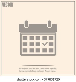 Vector illustration of calendar 