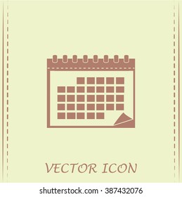 Vector illustration of calendar 