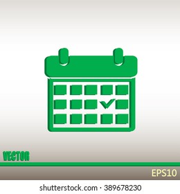 Vector illustration of calendar 