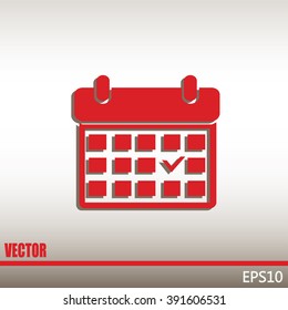 Vector illustration of calendar 