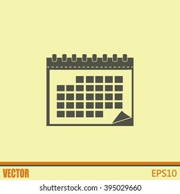 Vector illustration of calendar 