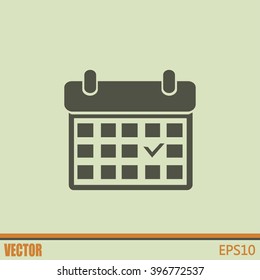Vector illustration of calendar 