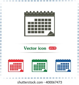 Vector illustration of calendar 