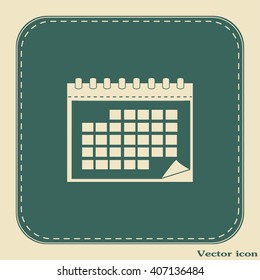 Vector illustration of calendar 