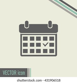 Vector illustration of calendar 