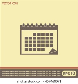 Vector illustration of calendar 