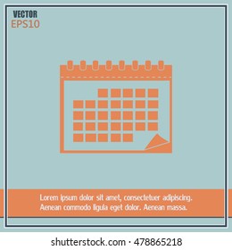 Vector illustration of calendar 