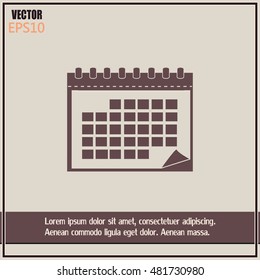 Vector illustration of calendar 