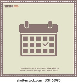 Vector illustration of calendar 