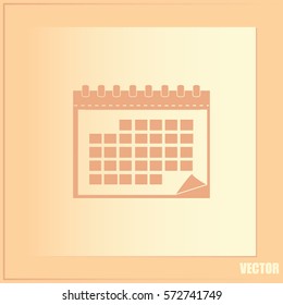 Vector illustration of calendar 