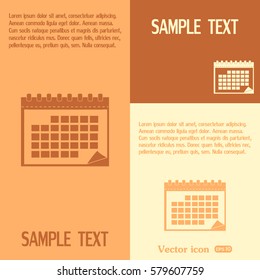 Vector illustration of calendar 