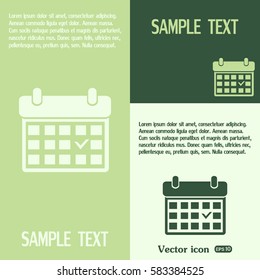 Vector illustration of calendar 