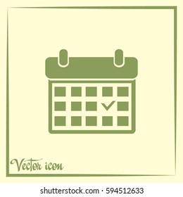 Vector illustration of calendar 