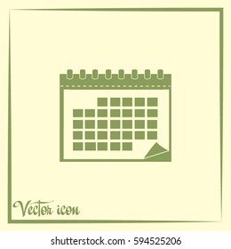 Vector illustration of calendar 