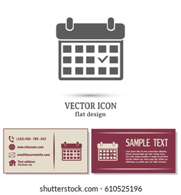 Vector illustration of calendar 
