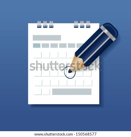 Vector illustration of Calendar