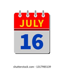 Vector illustration of calendar & date isolated "time and date"
