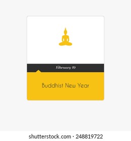 Vector illustration of Calendar date on a white background