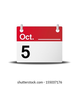 Vector illustration of calendar icon 
