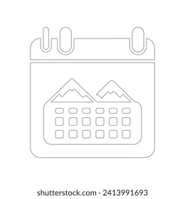 ilustración vectorial de un icono de calendario