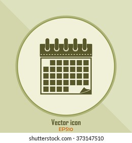 Vector illustration of calendar icon