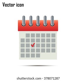 Vector illustration of calendar icon