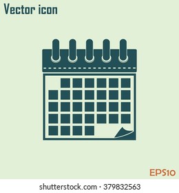Vector illustration of calendar icon