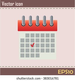Vector illustration of calendar icon