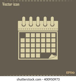 Vector illustration of calendar icon