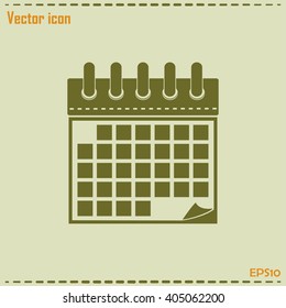 Vector illustration of calendar icon